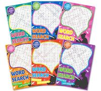 Kalysky 6 Pack Large Print Word Search Books for Adults 26x19cm, 7000+ Wordsearch Puzzle Books for Adults with 330+ Themes, Word Game Activity Book for Seniors and Teens