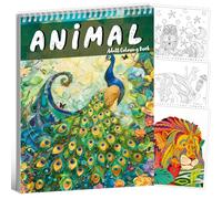 Kalysky Adult Colouring Book 30 Unique Animal Relaxation Patterns