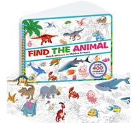Kalysky Find Animal Sticker Book for 2+ Year Olds,400+ Sticker for Children