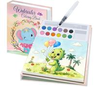 Kalysky Paint with Water Colouring Books for Kids Ages 4-8, Mess Free Water Painting Book for Toddlers, Watercolor Paint Set, Travel-Friendly Art Craft Gift