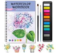 Kalysky Watercolour Workbook for Adults, Water Colouring Book for Adult