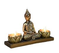 KalyZ@rts Buddha Statue Tea-Light Candle Holder, Diwali Candlestick Holder, Candle Lamp, Candle Stand