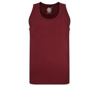 KAM Adults Mens Kingsize Big Size Plain Vest Tank Top Sleeveless Round Neck Burgundy 8XL (500F)