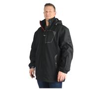 KAM Big Mens Black Macey Soft Shell Coat Large Oversized Fashion Tall for Sizes 2XL 3XL 4XL 5XL 6XL 7XL 8XL, Size : 3XL