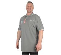 KAM Big Mens Shadow Grey Wright Polo Shirt Stylish Fashion Cotton Oversized Plus Tall for Sizes 2XL 3XL 4XL 5XL 6XL 7XL 8XL, Size : 2XL