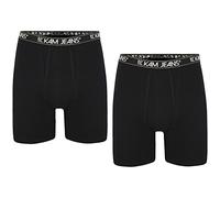 KAM Big & Tall 2 Pack Jersey Boxers - Men's Black