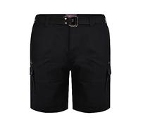 KAM Big & Tall Canvas Cargo Shorts - Men's Black