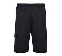KAM Big & Tall Cargo Lounge Shorts - Men's Black