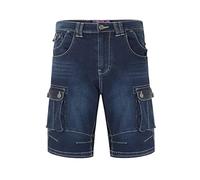 KAM Big & Tall Dark Cargo Denim Shorts - Men's