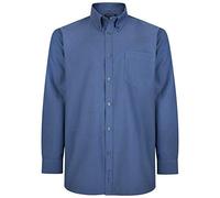 KAM Big & Tall Dark Oxford Long Sleeve Shirt - Men's Blue