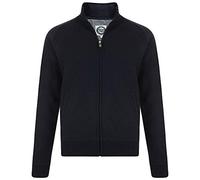 KAM Big & Tall Navy Zip Through Sweatshirt - Men's