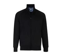KAM Big & Tall Zip Through Sweatshirt - Men's Black