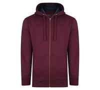 KAM Burgundy Zip Through Hoodie - Men's