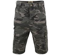 KAM Camo Cargo Shorts Combat Multi Pocket Holiday Camouflage Mens Summer Shorts by Jeanbase Khaki 44