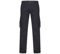 KAM Cargo Pants Stretch Fit Pockets Casual Trousers Mens Plus Size 40W-60W 124 (UK, Waist, 48, Plus, Short, Black)