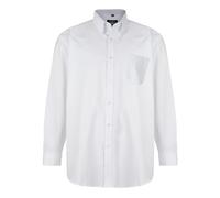 Kam Casual Long Sleeve Oxford Shirt for Men in White, 4XL