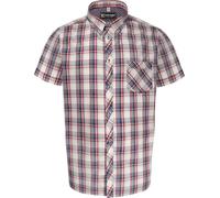 KAM Check Shirt Short Sleeve Casual Cotton Button Down Mens Plus Size 2-8XL 6337 (UK, Alpha, 8XL, Plus, Regular, White)