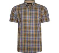 KAM Check Shirt Short Sleeve Chest Pocket Button Down Casual Mens Plus Size 2XL-8XL 6282 (UK, Alpha, 7XL, Plus, Regular, Sage)