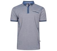 Kam Dobby Polo Shirt with Tipping Cotton Top Mens Plus Size 2XL-8XL 5525 (UK, Alpha, 6XL, Plus, Regular, Blue)