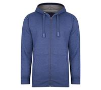 KAM Full Zip Long Sleeved Hoodie Hoody Front Kangaroo Pockets Drawstring Lined Hood 503H Royal Blue 7XL
