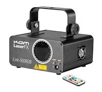 Kam iLink 500GB Multi-Colour DJ Lights | Party Disco Lights, Sound Activated, Built-in Programs, 300mW - Ideal for Mobile Entertainers, Bands, Night Clubs, Bars, Karaoke and House Parties