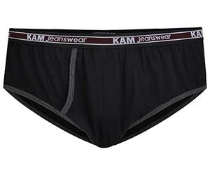 KAM Jeanswear Men's 3 Pack Briefs - Black - 7XL