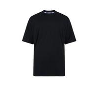 KAM Jeanswear Men's Extra Long Plain T-Shirt-Black-4XL