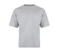 KAM Jeanswear Men's Extra Long Plain T-Shirt-Gray-6XL