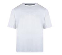 KAM Jeanswear Men's Extra Long Plain T-Shirt-White-7XL