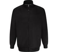 KAM Jeanswear Men's Full Zip Fleece Top-Black-4XL