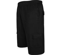 Kam Jeanswear Men's Jersey Cargo Shorts-Black-7XL