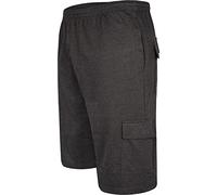 Kam Jeanswear Men's Jersey Cargo Shorts-Gray-6XL