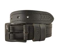 KAM Jeanswear Men's Leather Stitch Belt - Black - 60-62