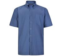 Kam Jeanswear Men's Oxford Short Sleeve Shirt-Blue-7XL