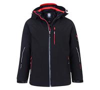 KAM Jeanswear Men's Performance Soft Shell Jacket-Black-6XL