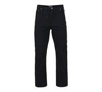 KAM Jeanswear Men's Regular Fit Jeans-Black-54W X 34L
