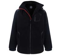 KAM Jeanswear Men's Soft Shell Performance Jacket-Black-8XL