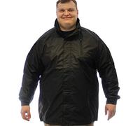 KAM Jeanswear Men's Waterproof Jacket-Black-6XL