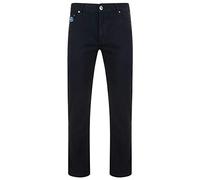 Kam Regular Fit Stretch Jeans (Kbs10106) Pockets Belt Loop Button Fastening in Black 66 Waist Short Leg