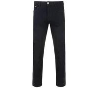 Kam K-Alba Slim Fit Stretch Chino Trousers in Black in W50x L30
