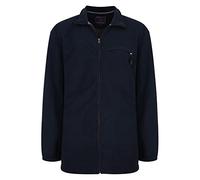 KAM Kingsize Men's Long Sleeved Sherpa Bonded Fleece Jacket Pockets Inner Sherpa Lined Full Zip KV100 Navy 8XL
