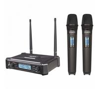 Kam KWM1920 Dual UHF Handheld Wireless Microphone Karaoke DJ Multi Channel