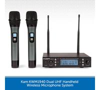 Kam KWM1932 V3 Twin Professional UHF Wireless Microphone System