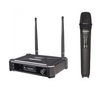 Kam Radiomic UHF Single Fixed-Channel Receiver with Wireless Microphone - Black