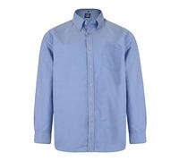 Kam Long Sleeve Shirt for Men Plain Casual Office Wedding Business Basic Button Up Denim 5XL