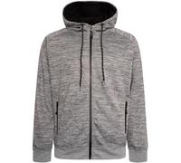 KAM Mens Active Performance Full Zip Hoodie - Grey - 3XL
