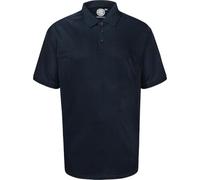 KAM Mens Big Size Performance Breathable Mesh Sports Polo Shirt (5401) in Navy in 5XL