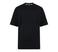 Kam Mens Big Size Pure Cotton/Cotton Rich Plain Tee Shirt in Black in 3XL