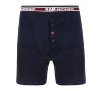 Kam Mens Black/Charcoal/Navy Mixed Colour 3 Pack Button Fly Stretch Boxer Shorts, Big and Tall, King Size, 8XL