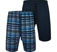 KAM Mens Brady Jersey Twin Pack Longe Shorts - Blue - 5XL